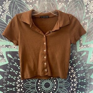 Collared Brandy Melville Tee Shirt